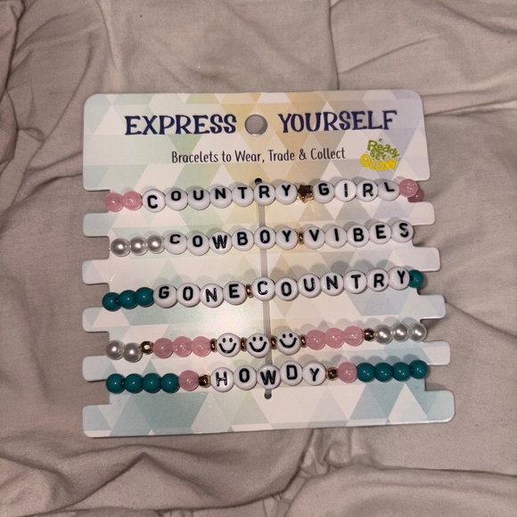 Cowboy Vibes Beaded Bracelet Stack Stretch - Picture 1 of 1